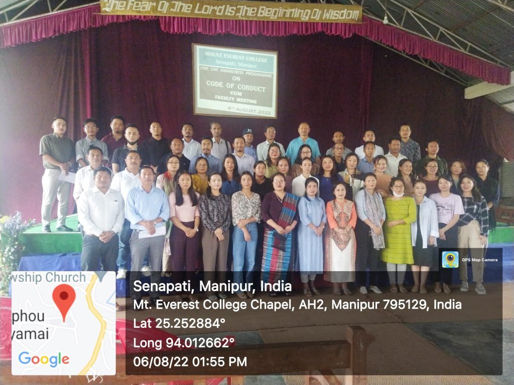 ONE DAY AWARENESS PROGRAMME ON CODE OF CONDUCT CUM FACULTIES MEETING 2022 HELD