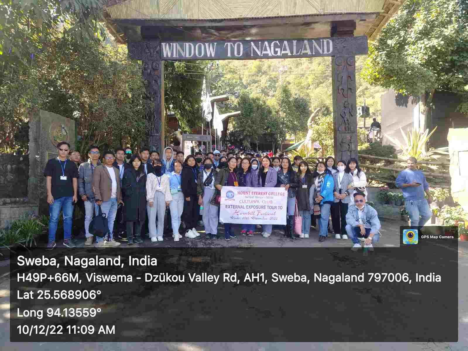 MEC Cutural Club External Exposure to Hornbill Festival, Naga Heritage Village