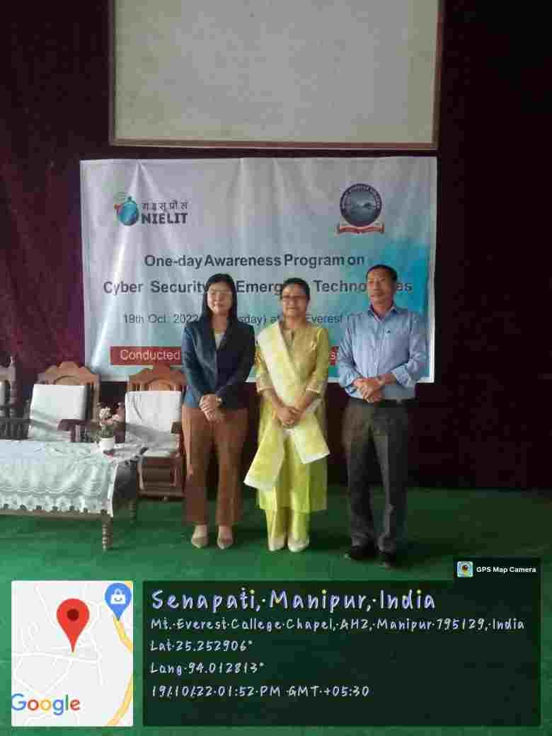 ONE DAY AWARENESS PROGRAMME ON “CYBER SECURITY AND EMERGING TECHNOLOGY” AT MEC