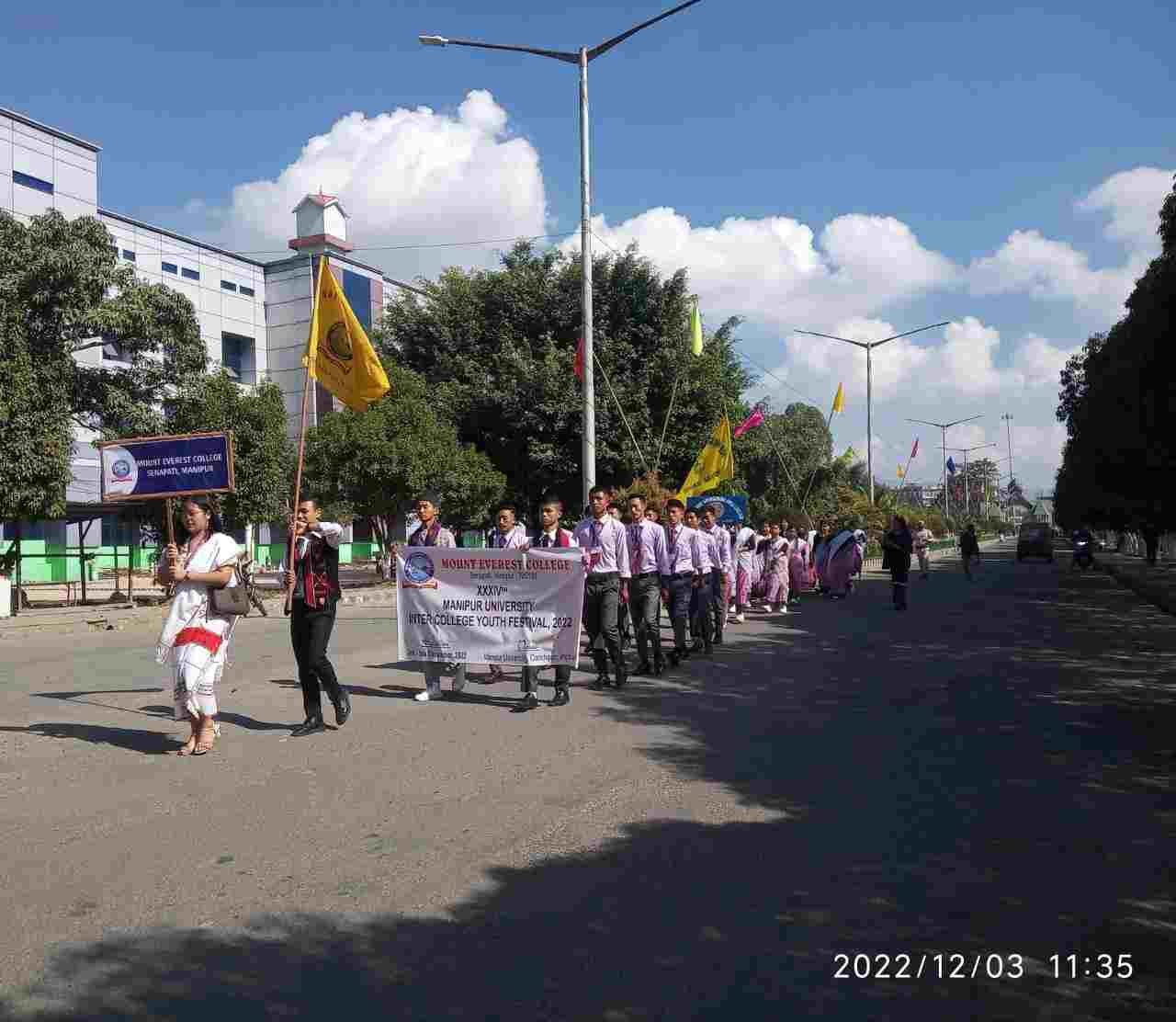 MEC Participated in 34th Manipur University Inter college Youth Festival 2022