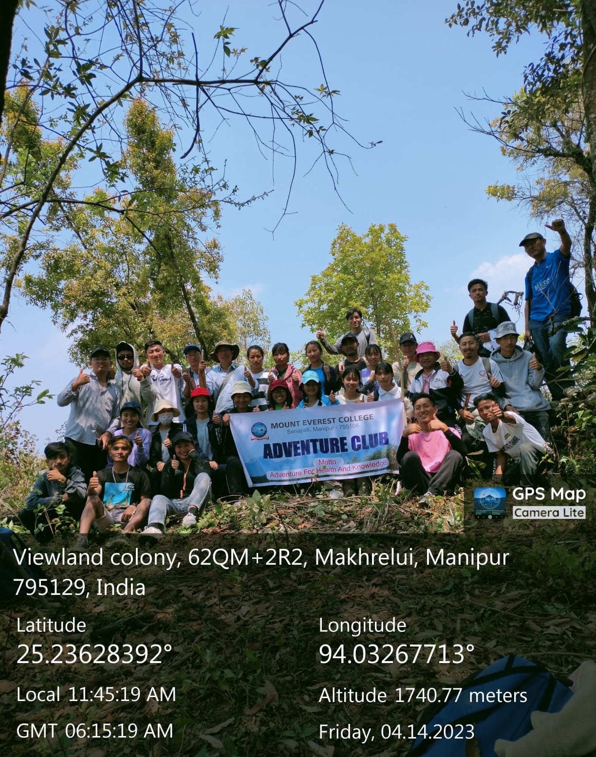 Adventure Club organized trekking expedition