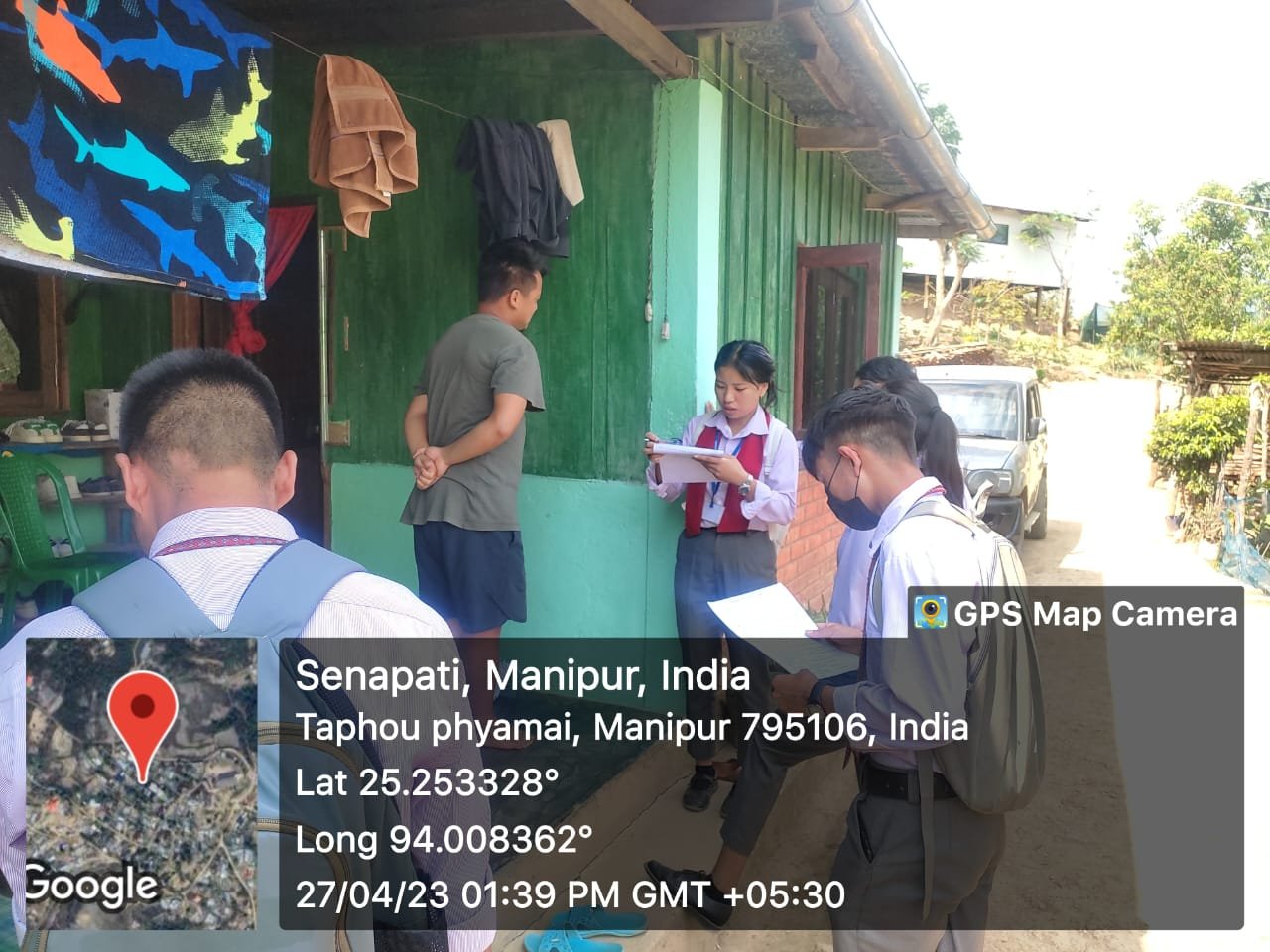 Survey on E-Wage management conducted by PHYSICS Department as a part of Curricular activities at Taphou Phyamai Village.