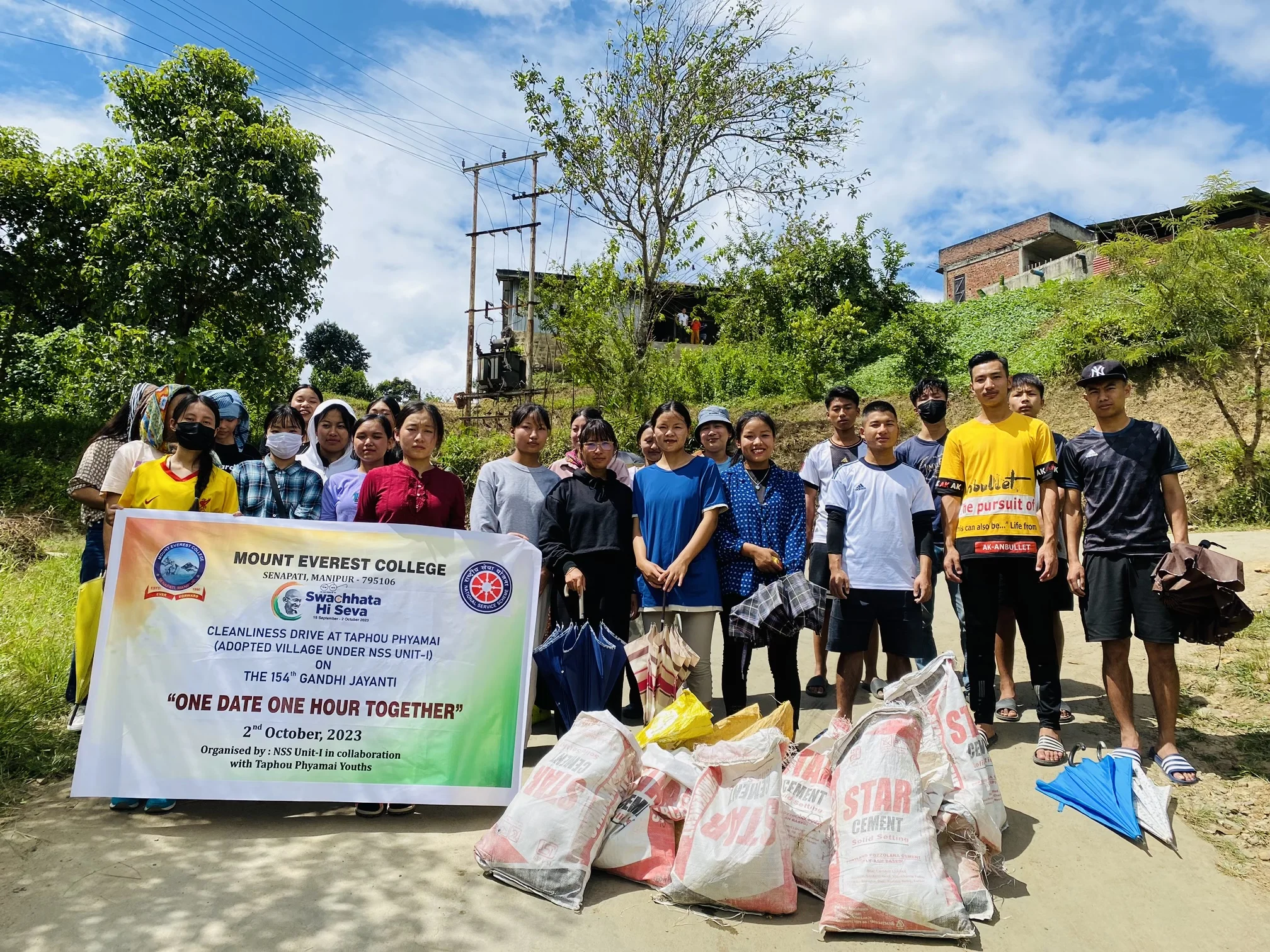 Cleanliness Drive at Taphou Phyamai (Adopted Village under NSS Unit-1).