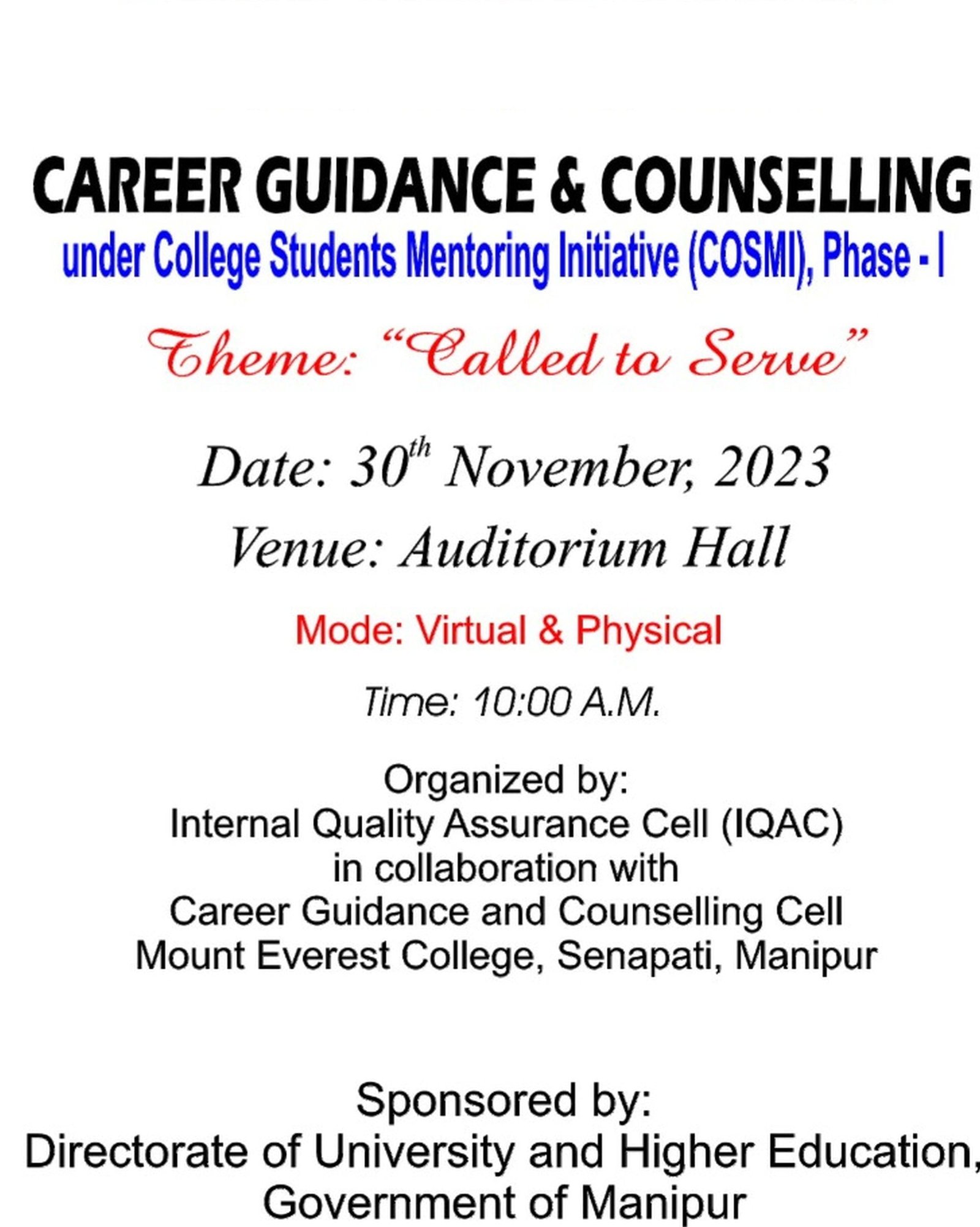 Career guidance and counselling